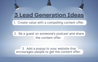 3 Lead Generation Ideas