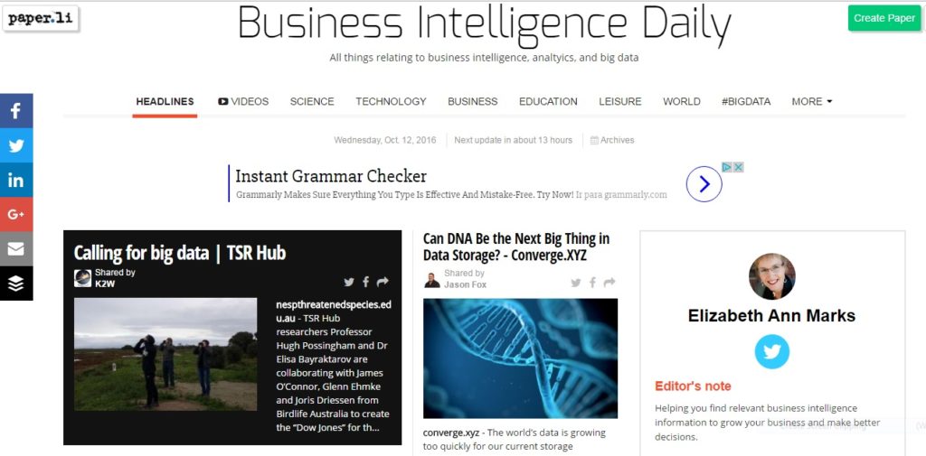 Business Intelligence Daily