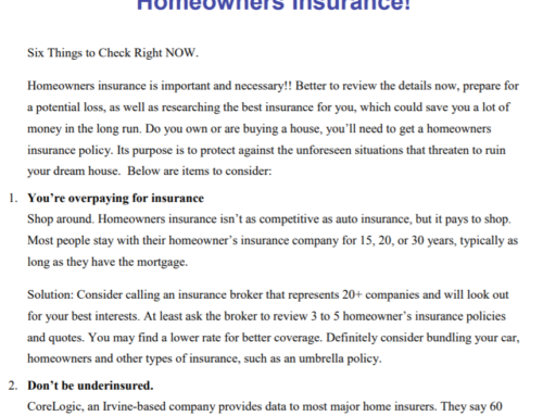 Mortgage Blog Posts